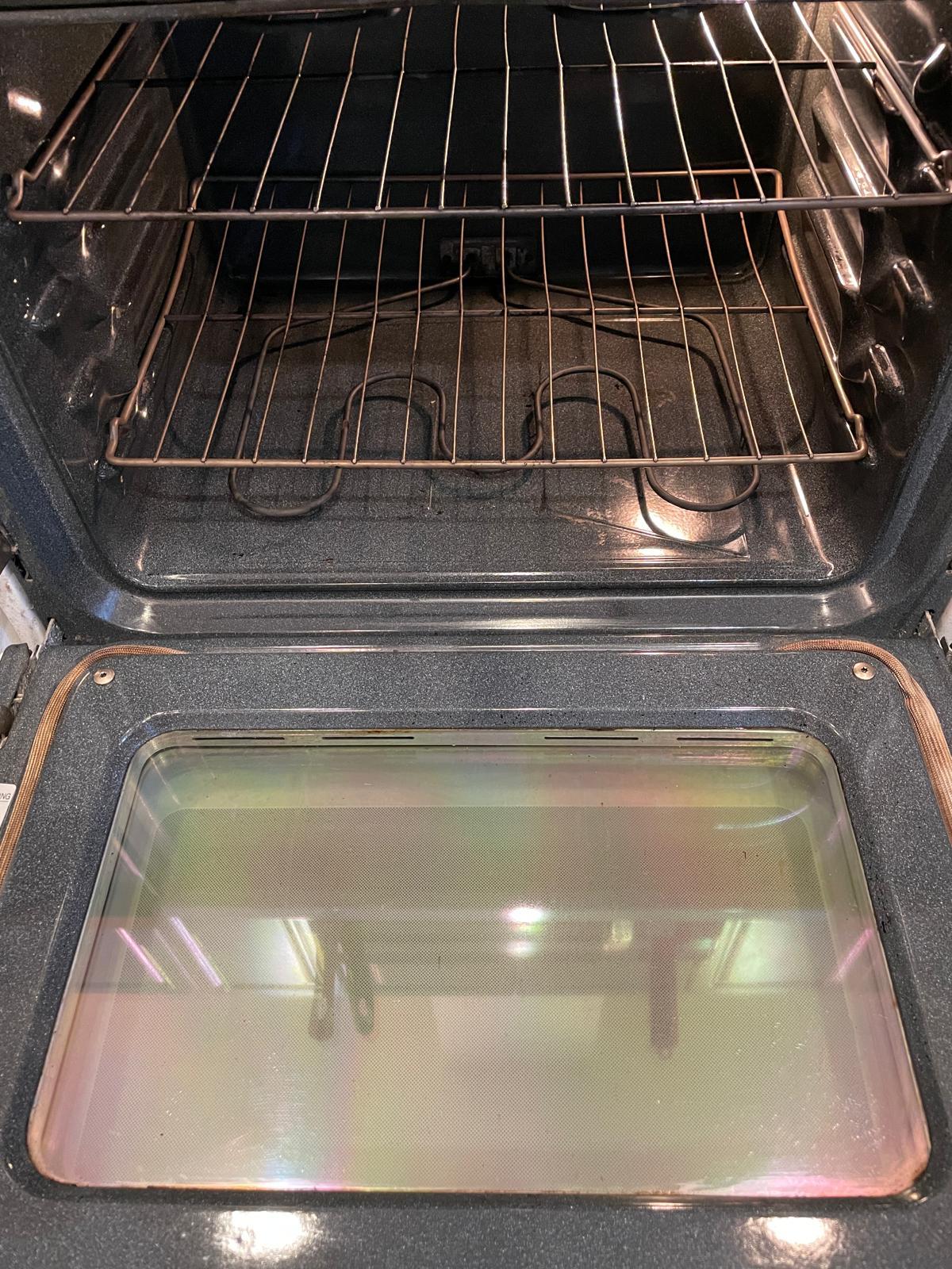 Oven after deep clean